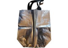 Сумка для дров 430х430мм СЕРЕБРО