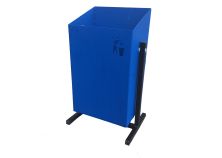 Урна прямоугольная 250х350х600 синяя