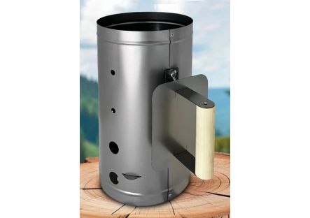 Стартер для розжига угля серебристый 195х195х240мм