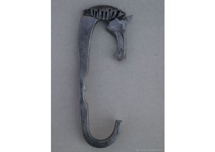 Крючок настенный, кованый, металлический «Конь» ручная работа